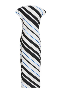 Quiz Petite Black Stripe Tie Belt Midaxi Dress Best