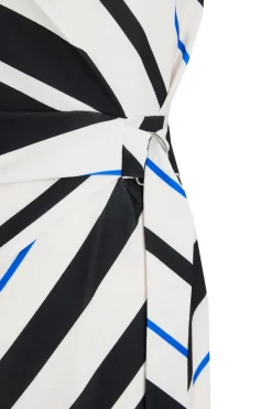 Quiz Petite Black Stripe Tie Belt Midaxi Dress Best