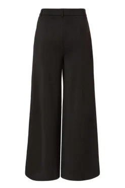Quiz Petite Black Wide Leg Trousers Clearance