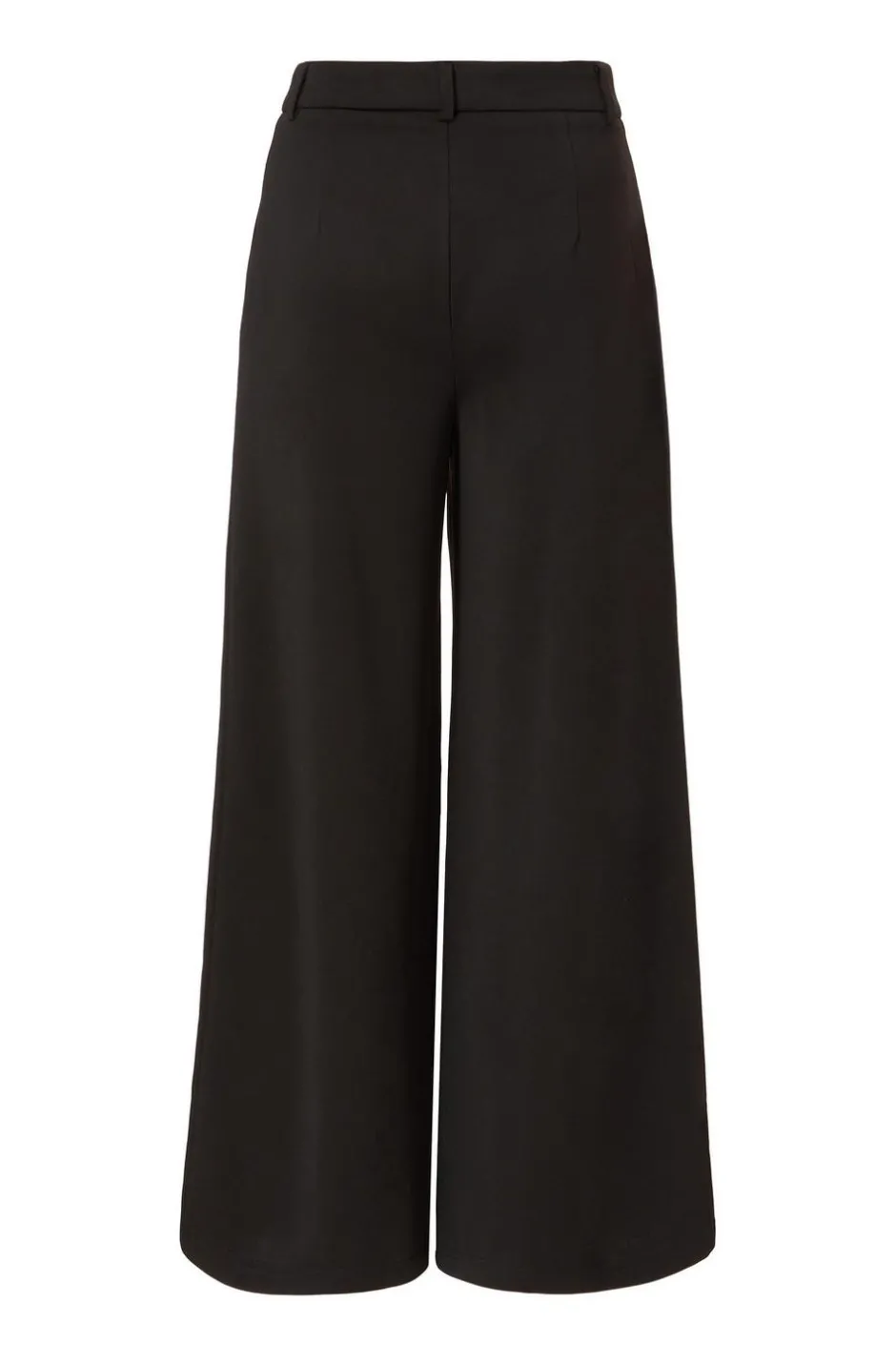 Quiz Petite Black Wide Leg Trousers Clearance