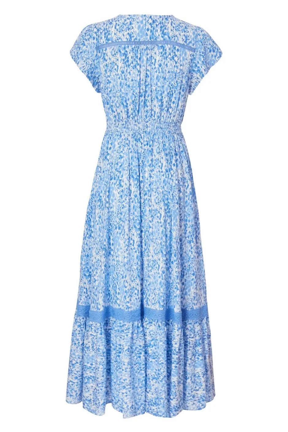 Quiz Petite Blue Animal Print Midaxi Dress
