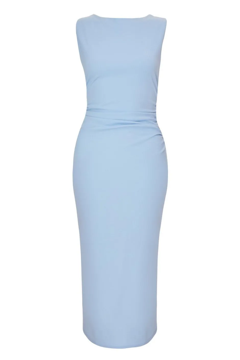 Quiz Petite Blue Bow Back Midaxi Dress Outlet