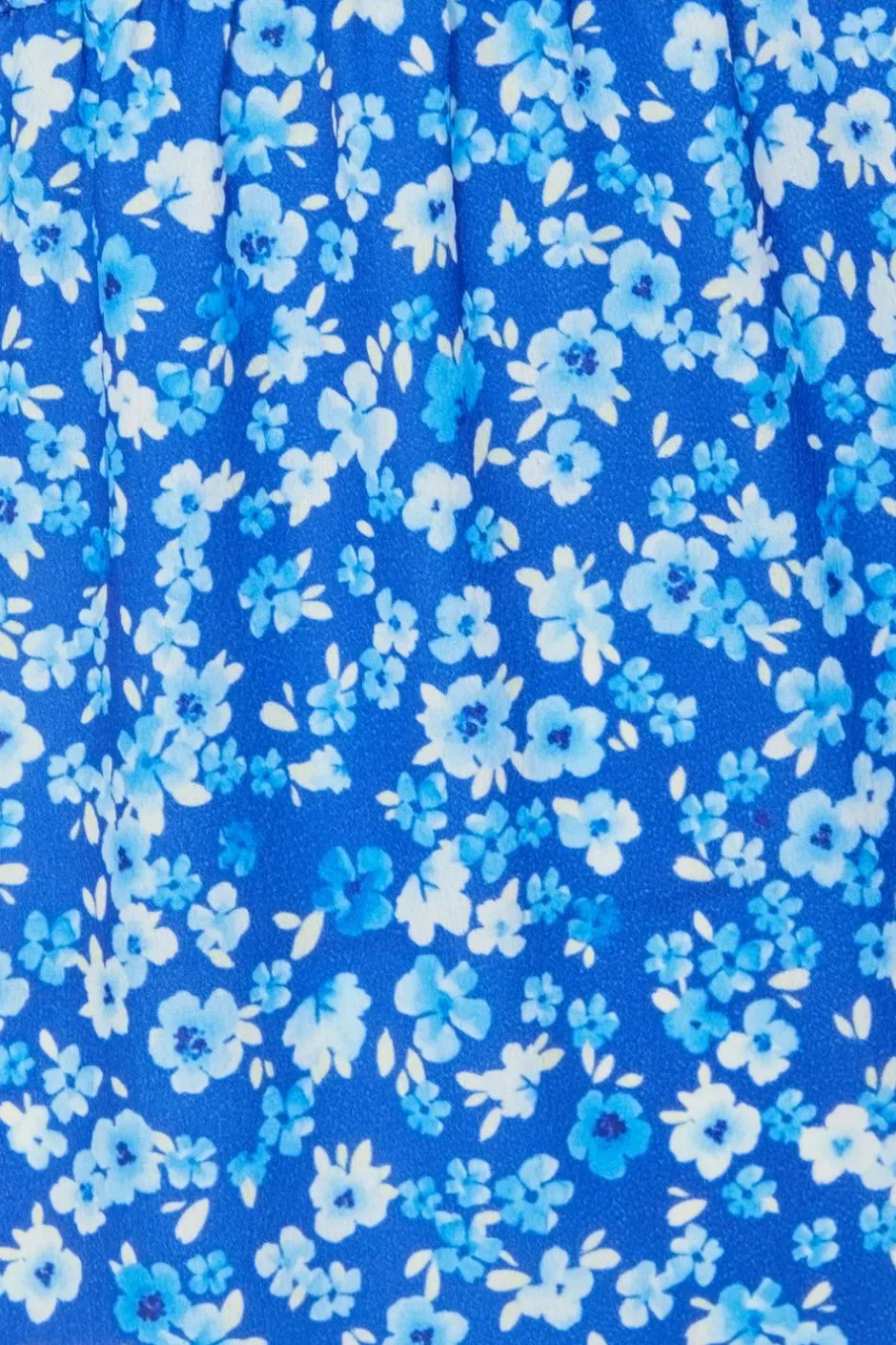 Quiz Petite Blue Floral Print Midi Dress Online