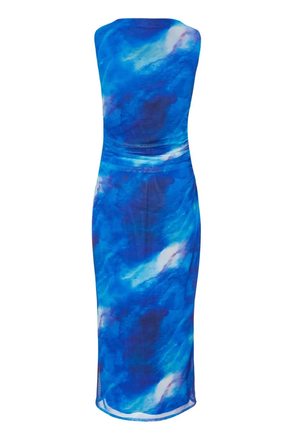 Quiz Petite Blue Mesh Marble Midaxi Dress Online