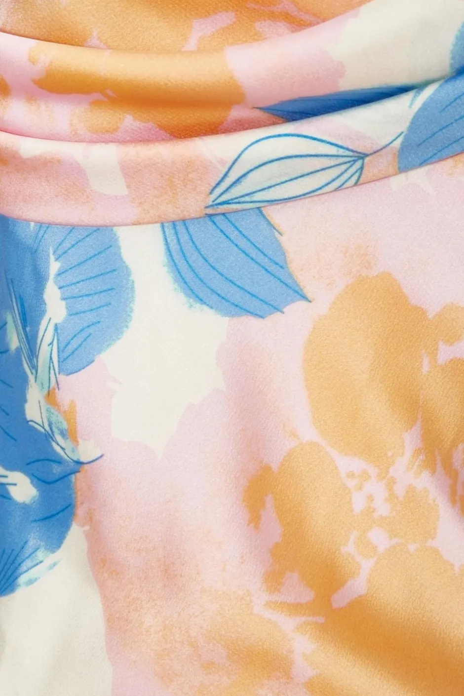 Quiz Petite Blue Satin Floral Midaxi Dress Clearance