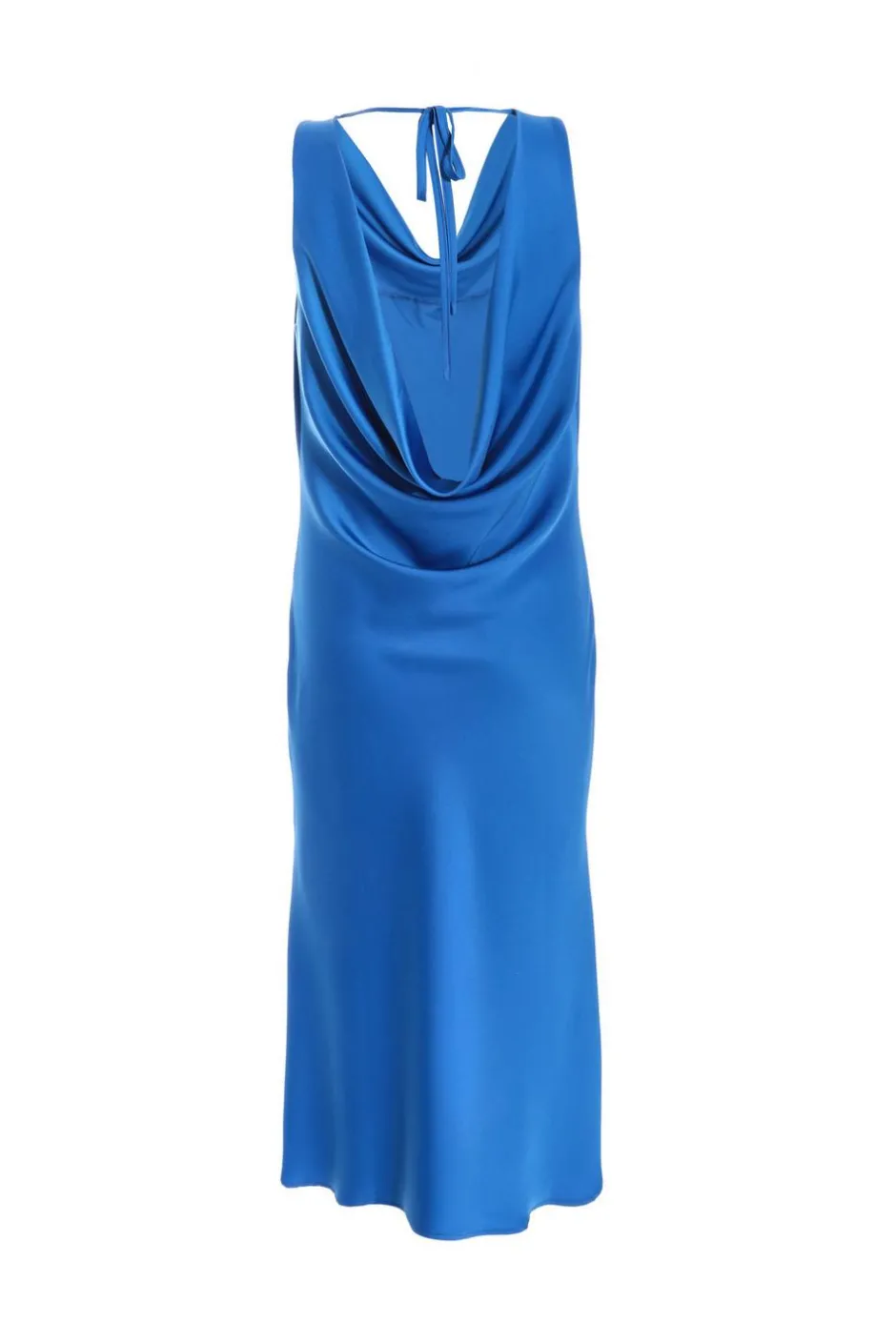 Quiz Petite Blue Satin Slip Midi Dress Discount
