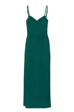 Quiz Petite Bottle Green Knot Detail Midaxi Dress Best