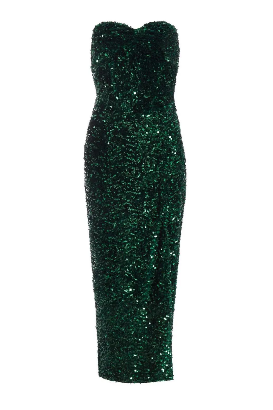 Quiz Petite Bottle Green Sequin Midaxi Dress Best