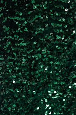 Quiz Petite Bottle Green Sequin Midaxi Dress Best