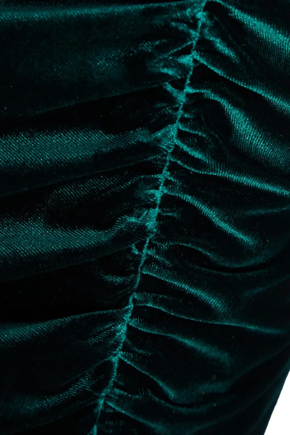Quiz Petite Bottle Green Velvet Midi Dress Clearance