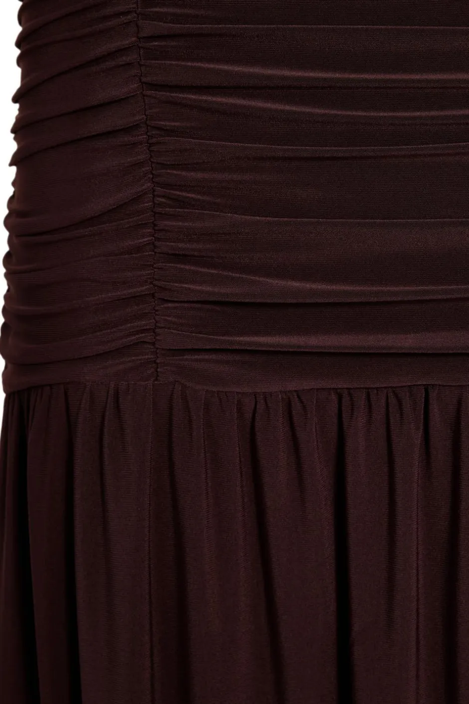 Quiz Petite Brown Drop Waist Maxi Dress Hot