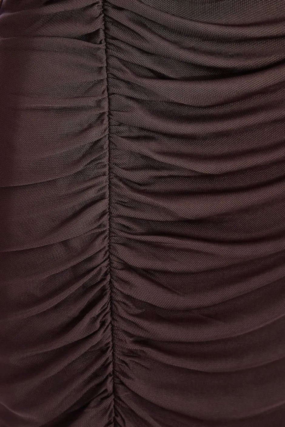 Quiz Petite Brown Mesh Long Sleeve Midaxi Dress Sale