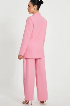 Quiz Petite Coral Wide Leg Tailored Trousers Sale