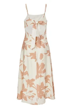 Quiz Petite Cream Floral Print Midi Dress Online