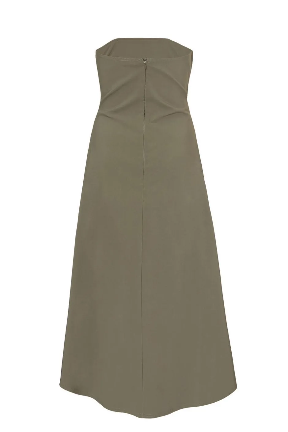 Quiz Petite Khaki Bandeau Midi Dress Outlet