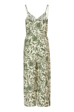 Quiz Petite Khaki Tropical Print Jumpsuit Best