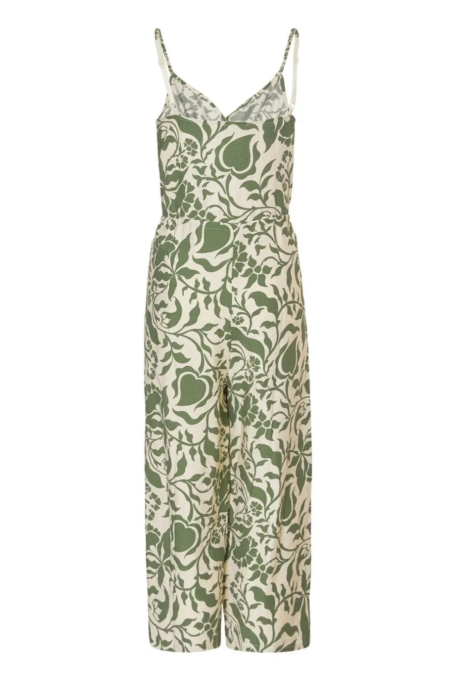 Quiz Petite Khaki Tropical Print Jumpsuit Best