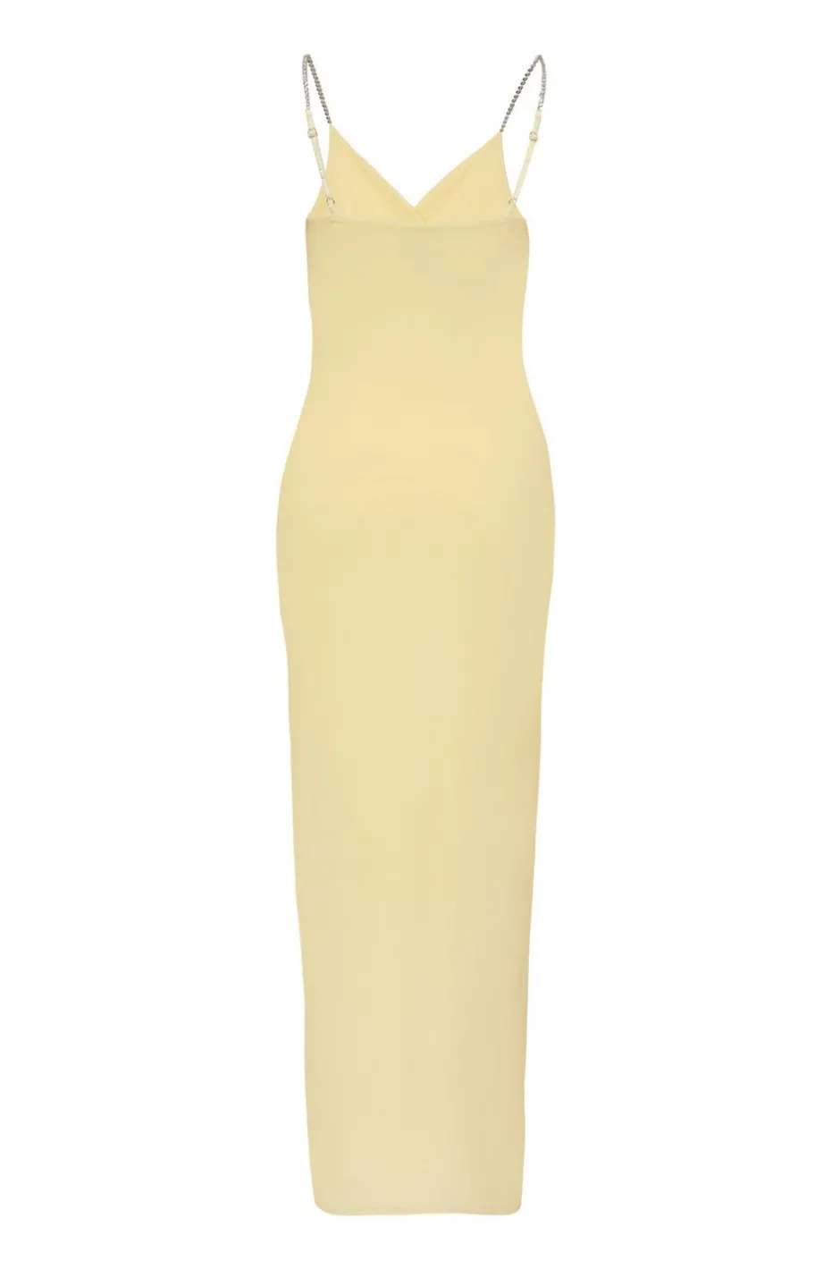 Quiz Petite Lemon Diamante Strap Maxi Dress Online