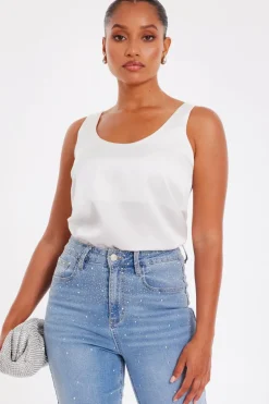 Quiz Petite Light Denim Embellished Jeans