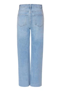 Quiz Petite Light Denim Embellished Jeans