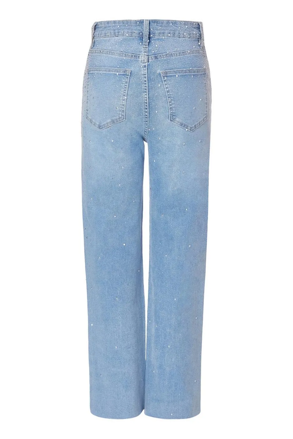 Quiz Petite Light Denim Embellished Jeans