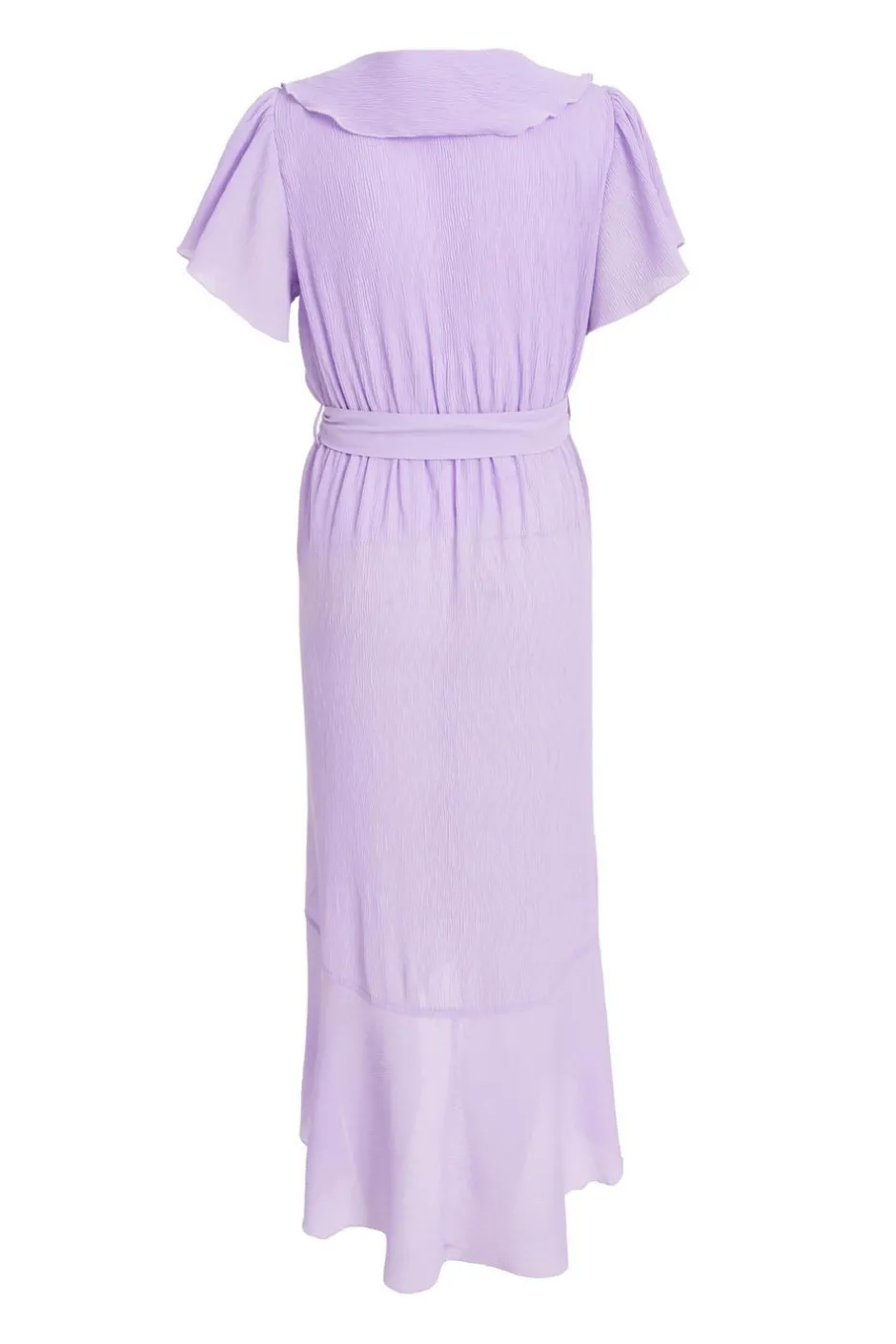 Quiz Petite Lilac Crinkle Frill Midaxi Dress Best