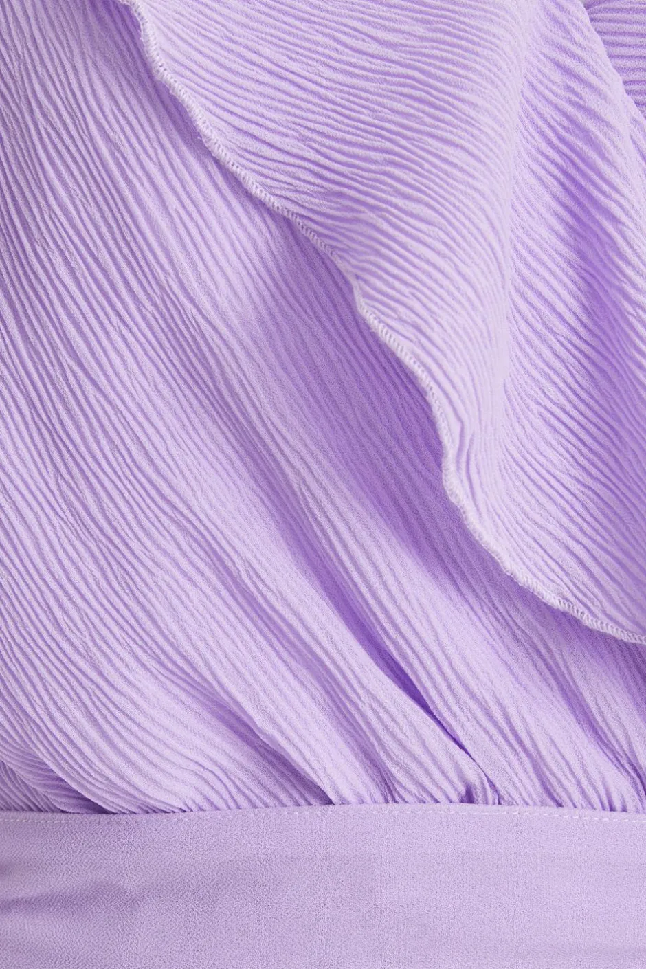 Quiz Petite Lilac Crinkle Frill Midaxi Dress Best