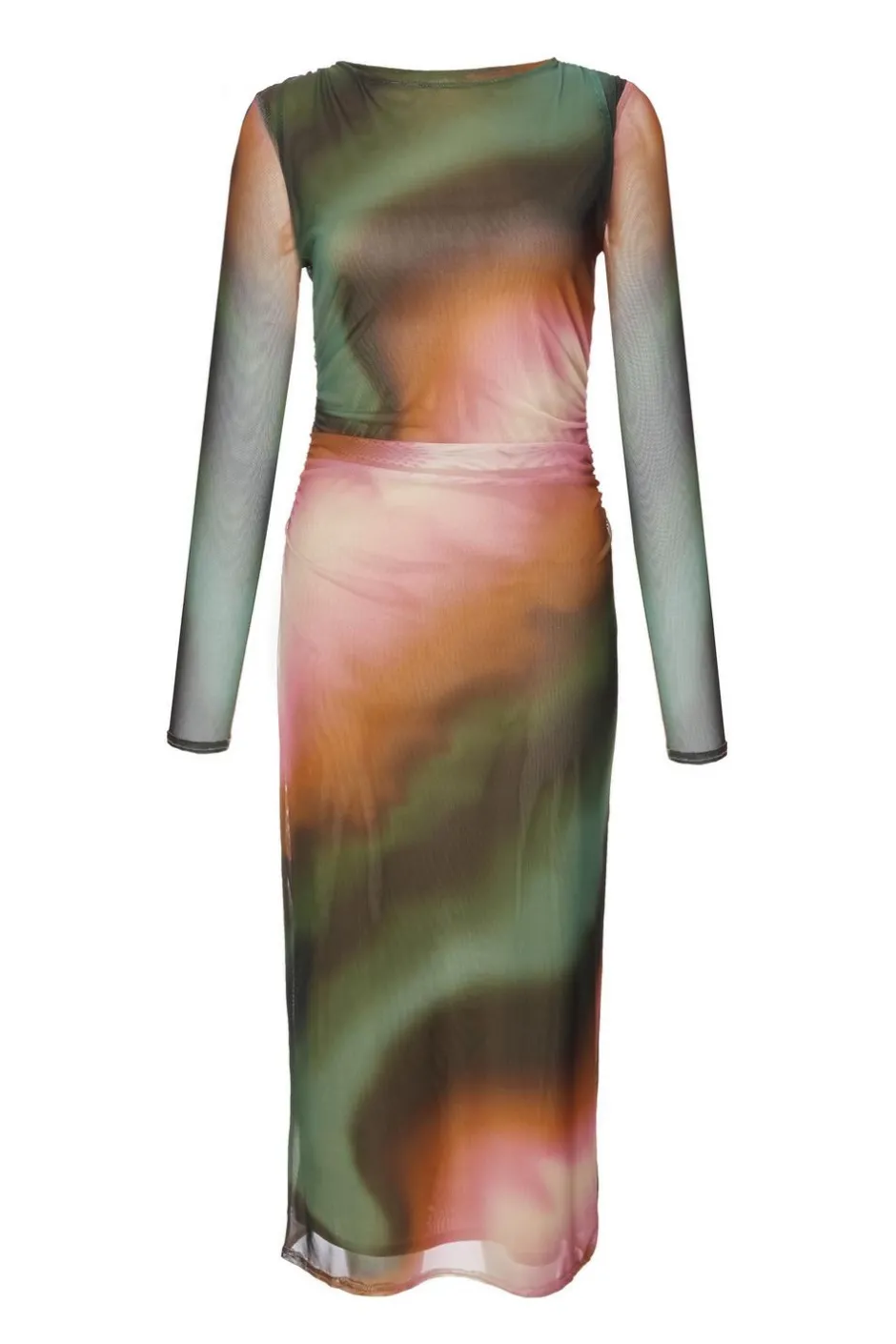 Quiz Petite Mesh Marble Print Midi Dress New