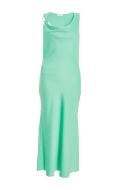 Quiz Petite Mint Asymmetric Midaxi Dress Discount