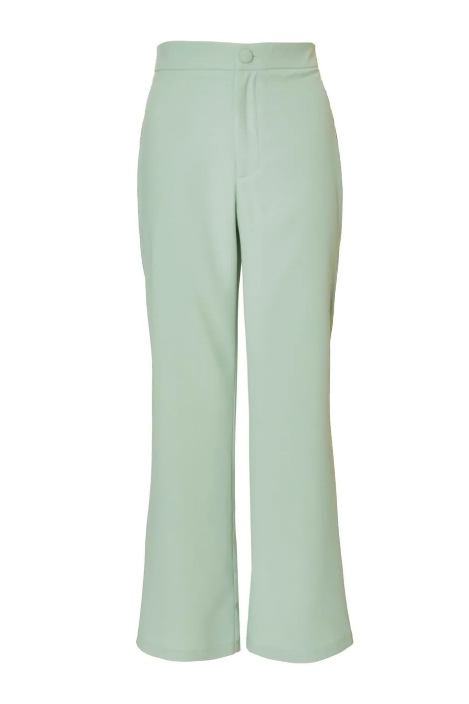 Quiz Petite Mint Flared Tailored Trousers