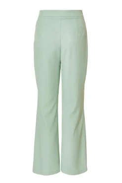 Quiz Petite Mint Flared Tailored Trousers