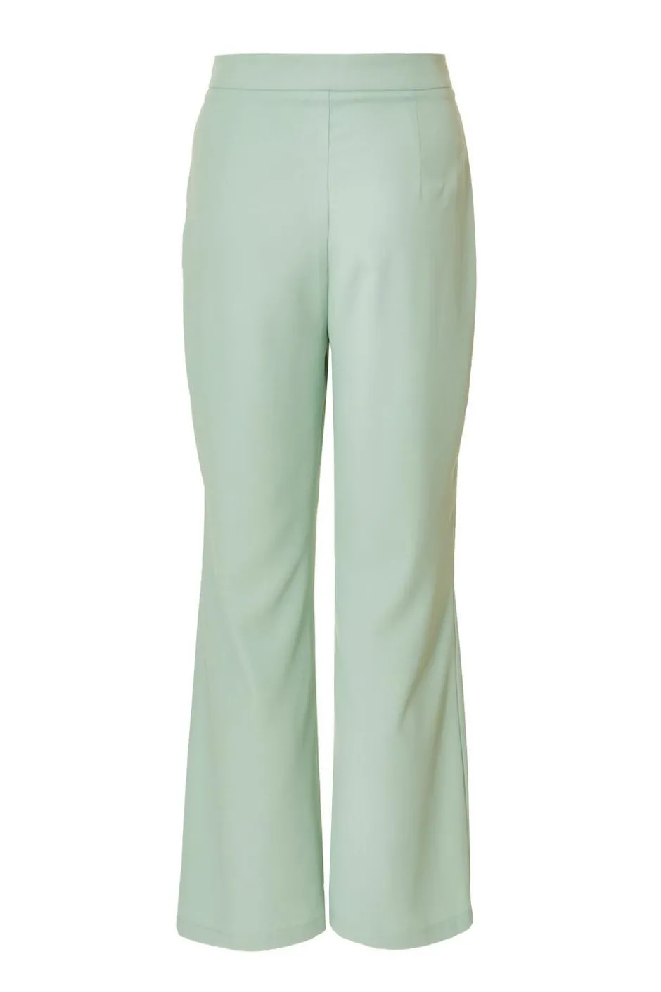 Quiz Petite Mint Flared Tailored Trousers