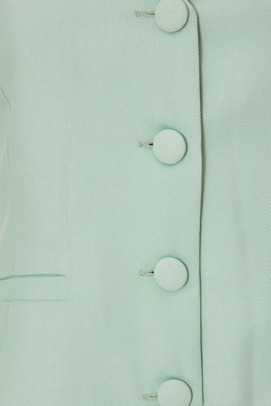 Quiz Petite Mint Tailored Waistcoat Clearance