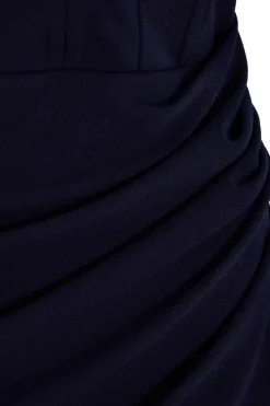 Quiz Petite Bardot Maxi Dress Navy Online