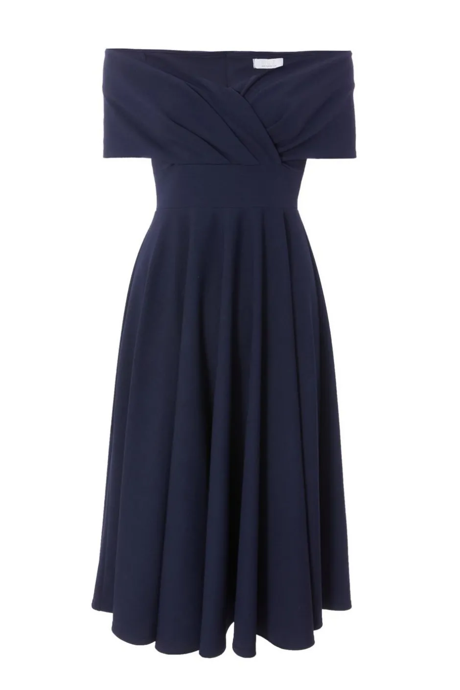 Quiz Petite Bardot Midi Dress Navy Discount
