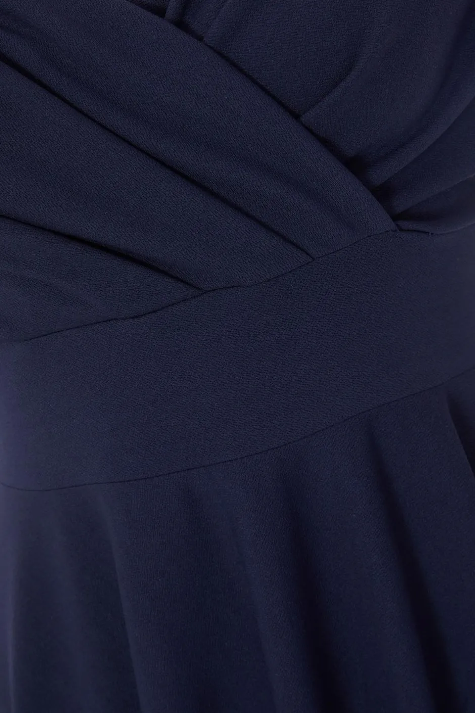 Quiz Petite Bardot Midi Dress Navy Discount