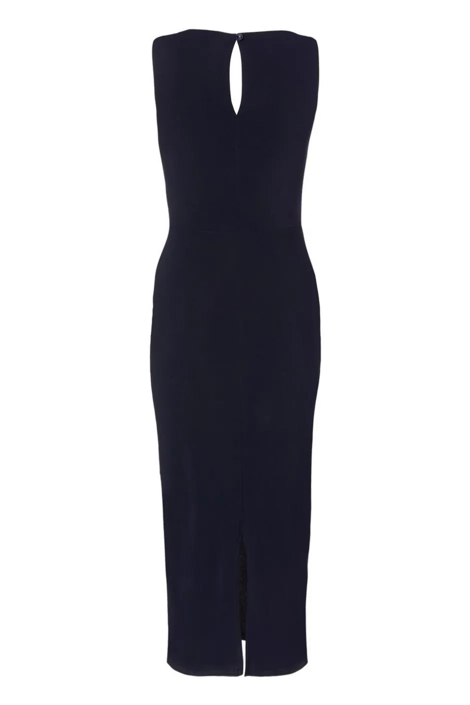 Quiz Petite Navy Buckle Detail Midi Dress New