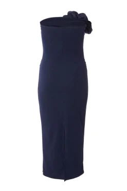 Quiz Petite Navy Corsage Midaxi Dress Clearance