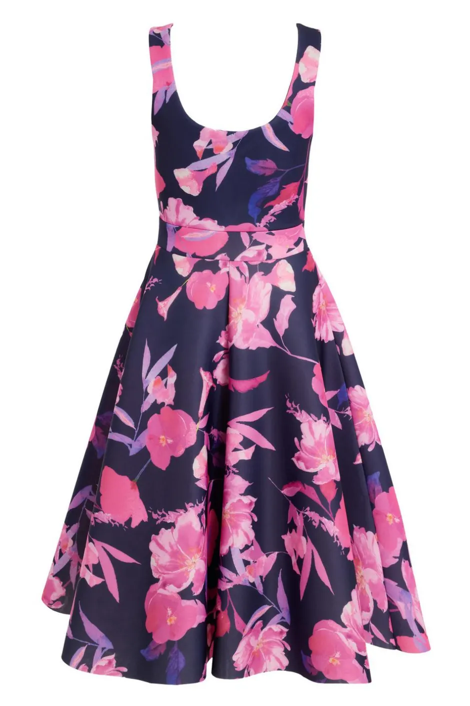Quiz Petite Navy Floral Midaxi Dress