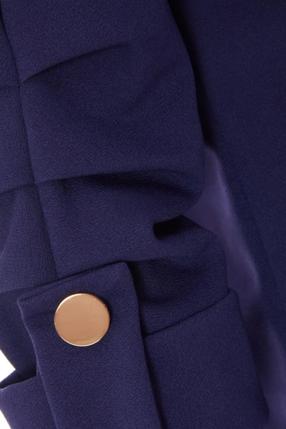 Quiz Petite Ruched Sleeve Blazer Navy New