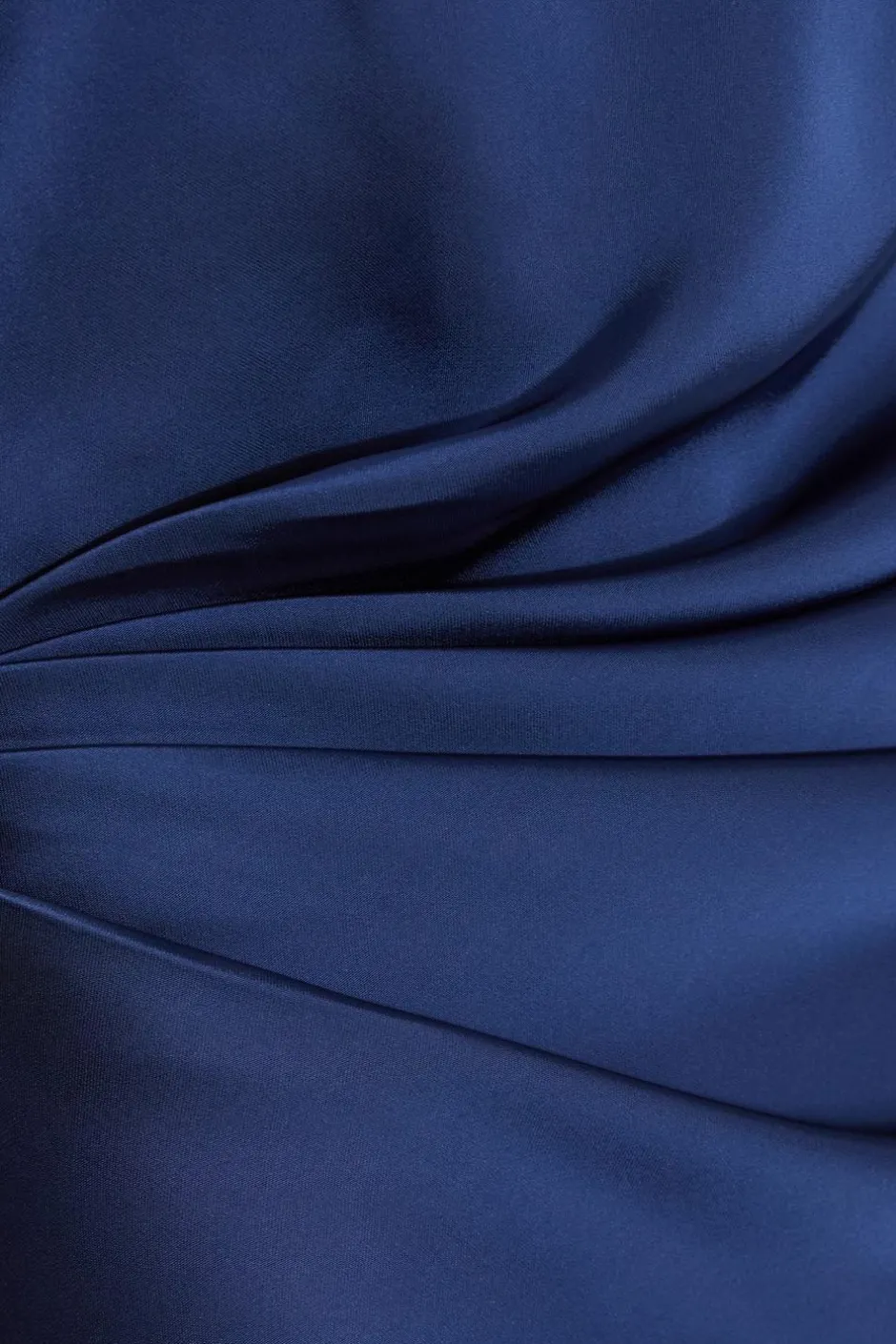 Quiz Petite Navy Satin Wrap Neck Maxi Dress Clearance