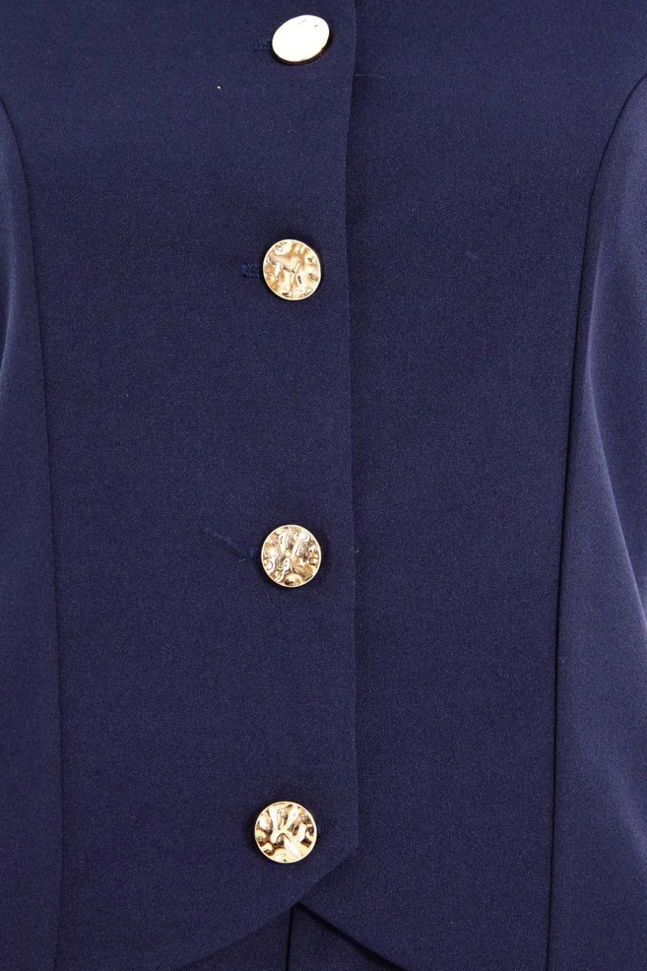 Quiz Petite Navy Waistcoat Jumpsuit Hot