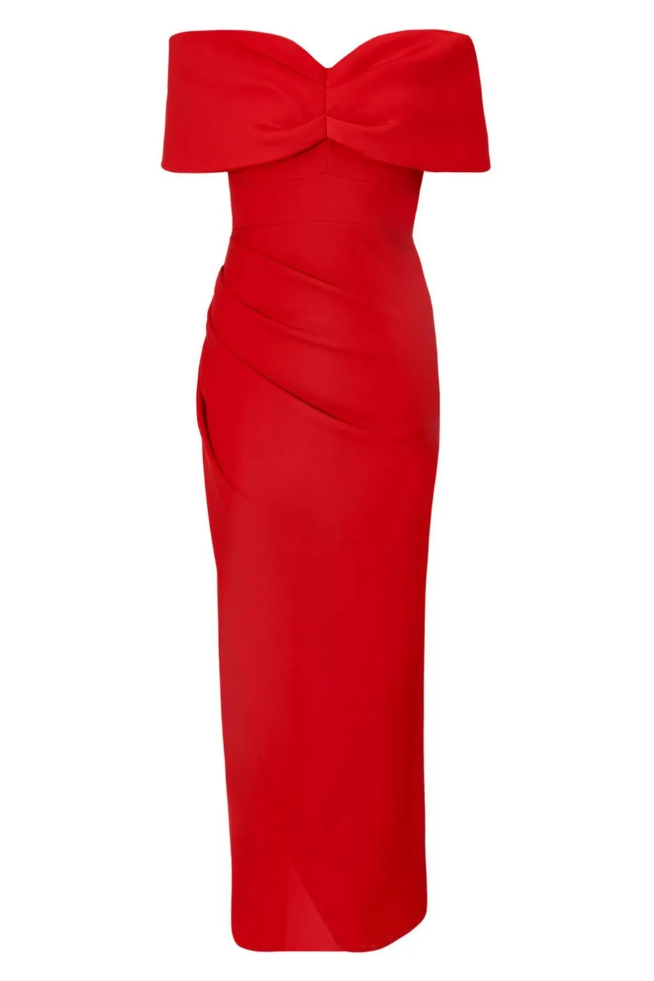 Quiz Petite Red Bardot Maxi Dress New