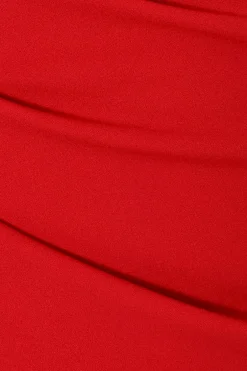 Quiz Petite Red Bardot Maxi Dress New