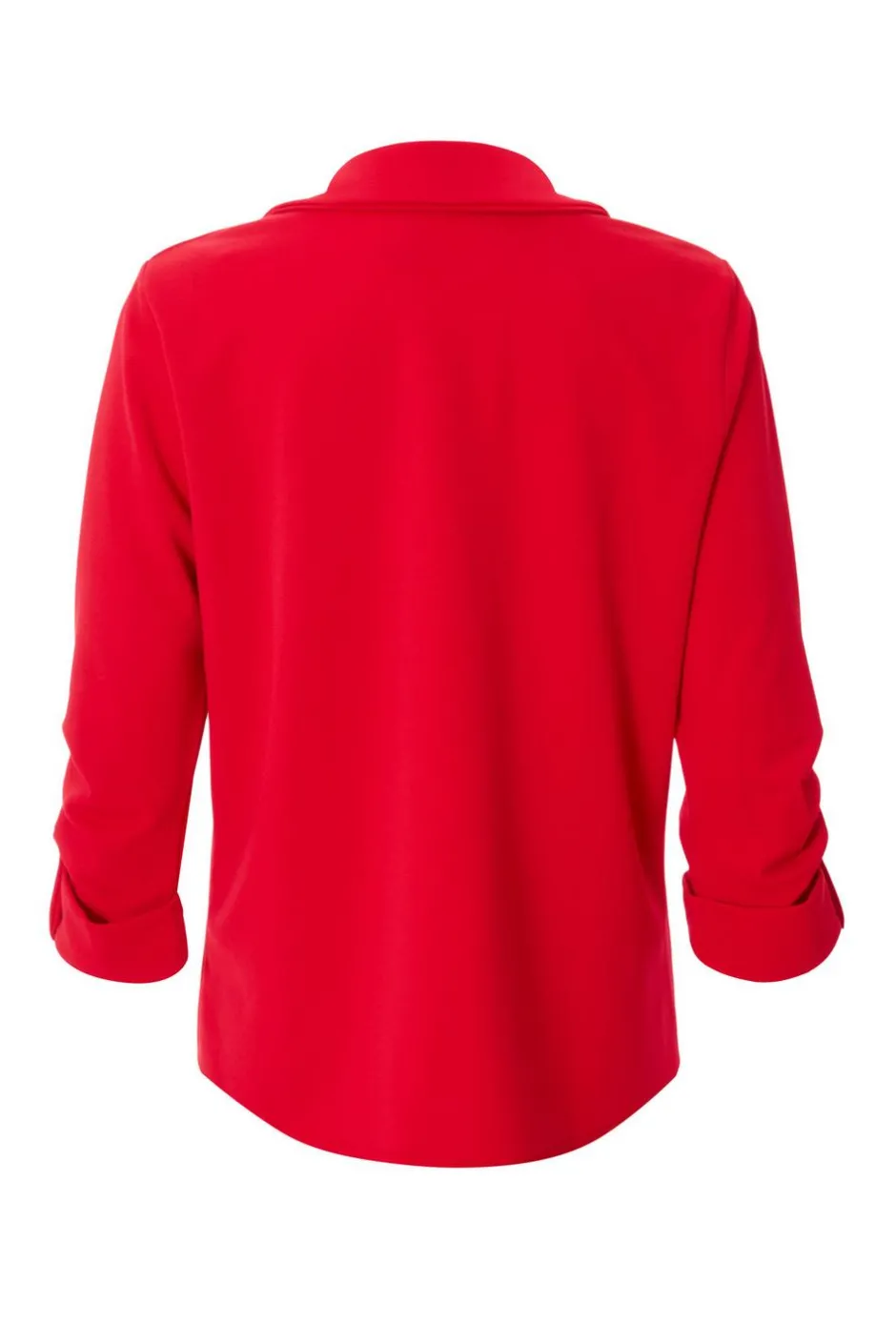 Quiz Petite Ruched Sleeve Blazer Red Outlet