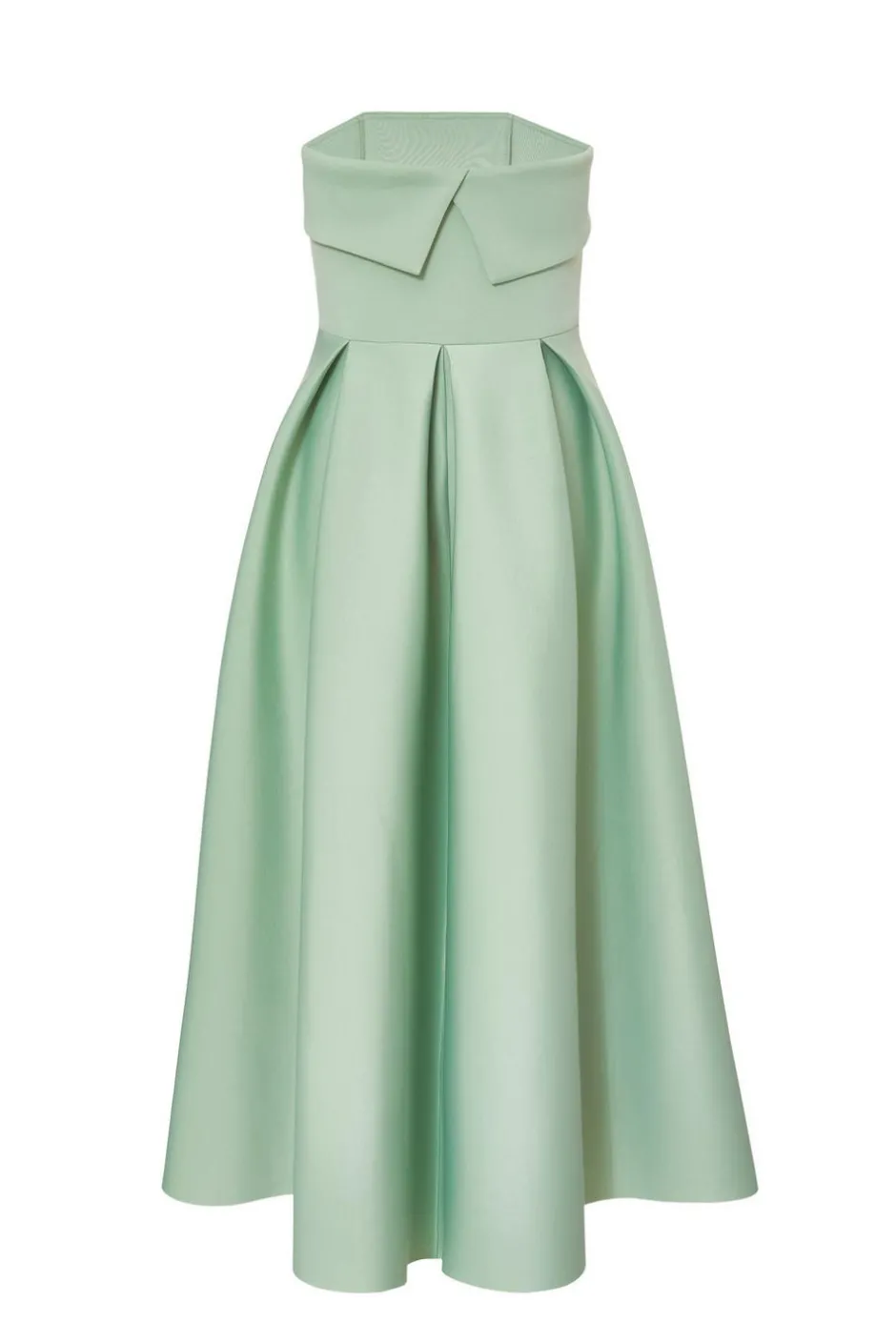 Quiz Petite Sage Bandeau Skater Dress Outlet
