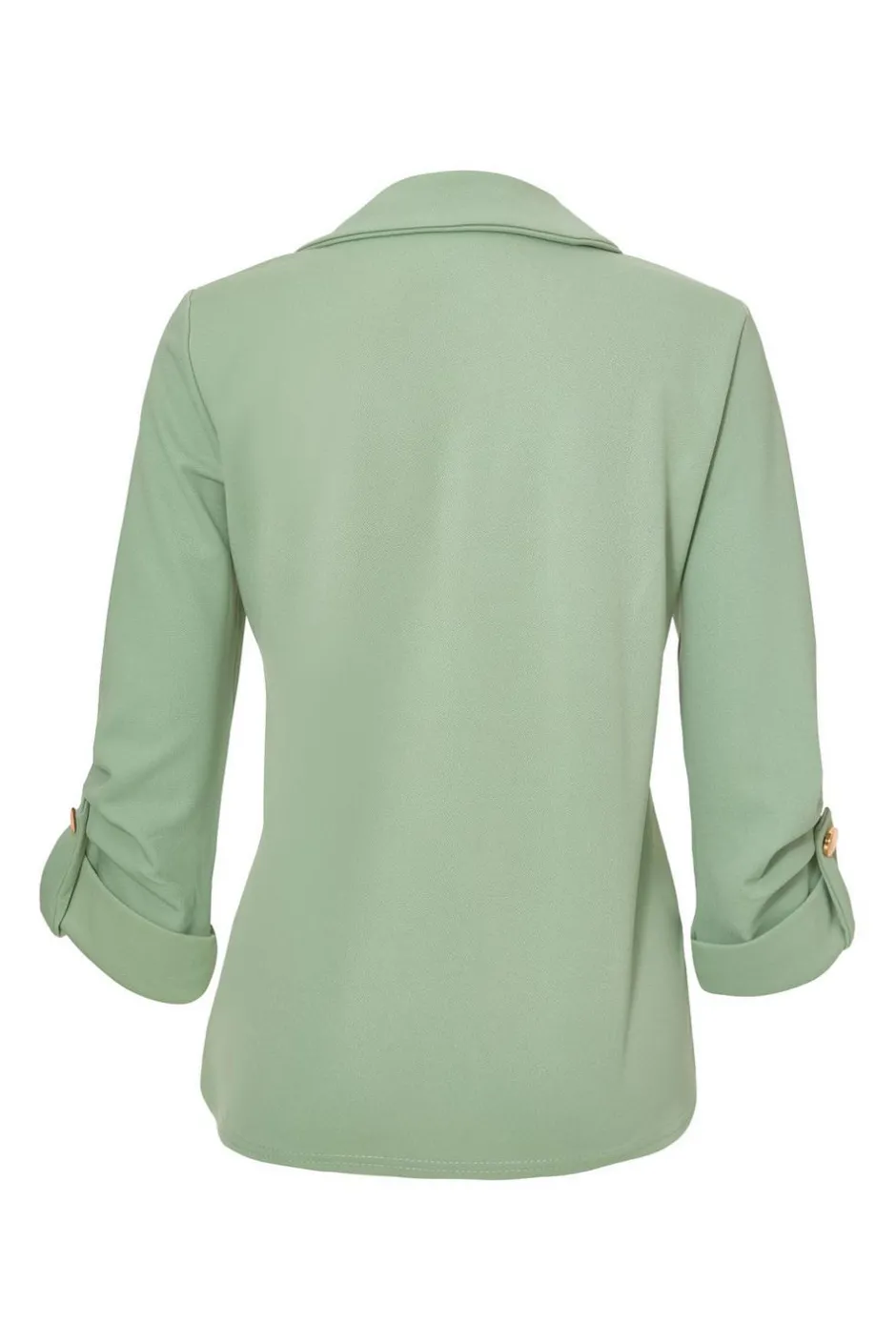 Quiz Petite Sage Ruched Sleeve Blazer Online