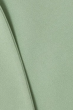 Quiz Petite Sage Ruched Sleeve Blazer Online