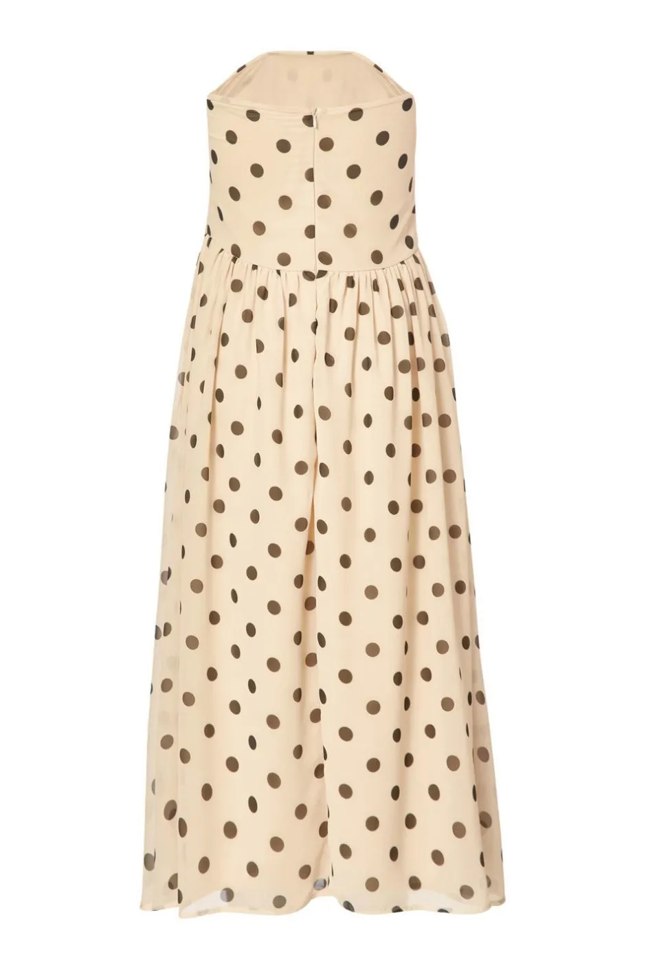 Quiz Petite Stone Chiffon Polka Dot Midi Dress Sale