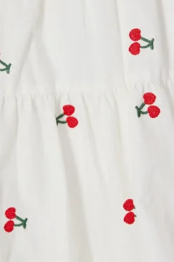 Quiz Petite White Cherry Print Skater Dress Best